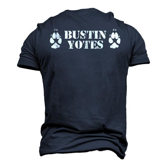 Coyote Hunting Bustin' Yotes Yote Hunting T-Shirt - Detail View